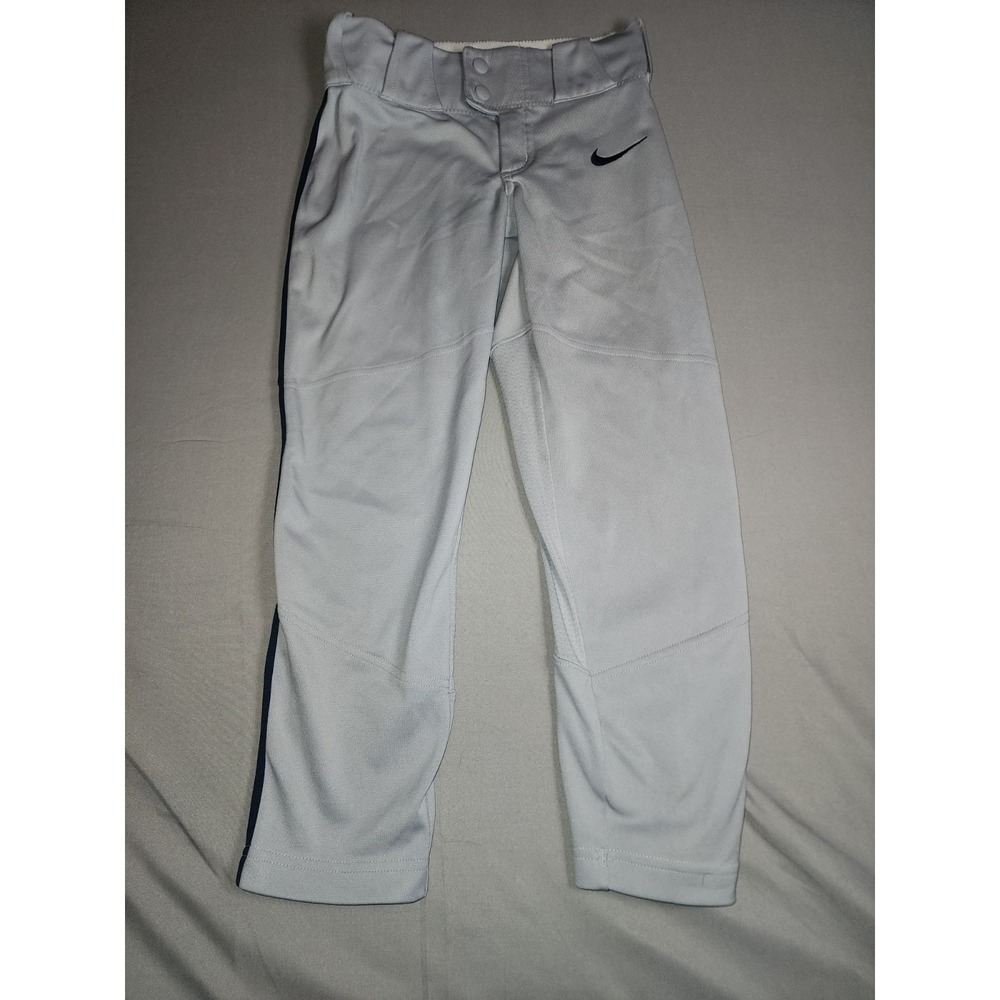 Nike Youth Baseball Pants Light Gray Knicker Style w/ Piping Size Youth L/G